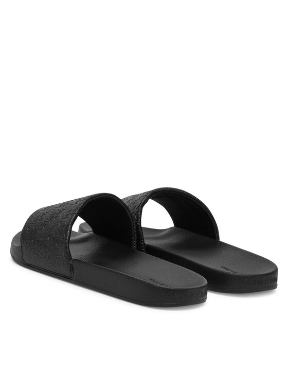 Calvin Klein Klapki Calvin Klein Pool Slide Mono HW0HW02541 Czarny