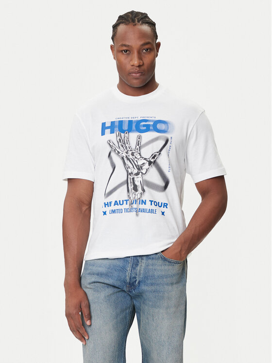 HUGO HUGO Camiseta Nopix 50543494 Blanco Regular Fit