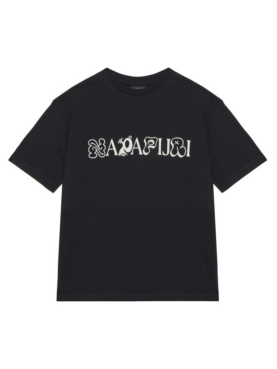 Napapijri Napapijri Camiseta S-Acadia NP0A8B3J Negro Loose Fit