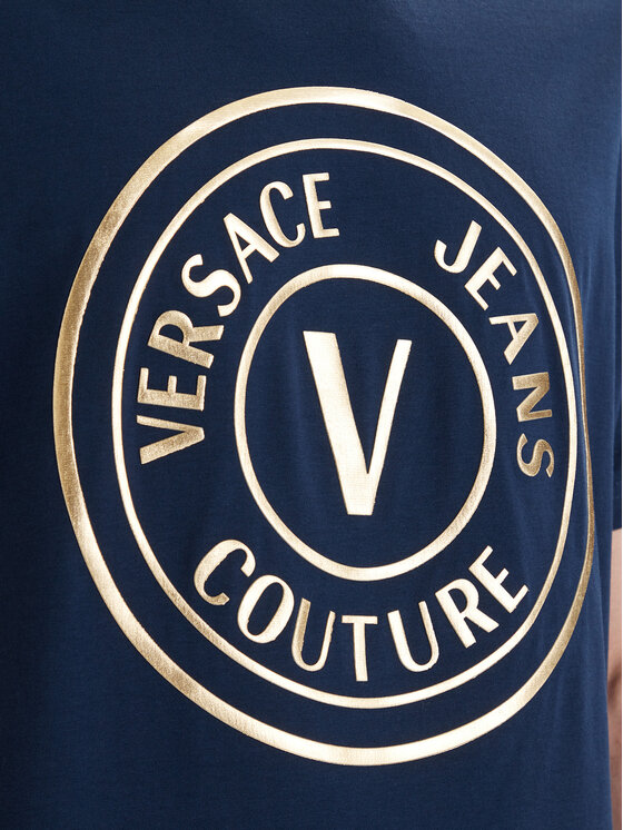Versace Jeans Couture Versace Jeans Couture Camiseta 80GAHT02 CJ00T Azul marino Regular Fit