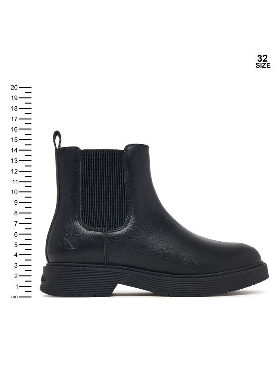 Calvin Klein Μποτάκια Calvin Klein Chelsea Boot V3X5-83498-1355 S Μαύρο