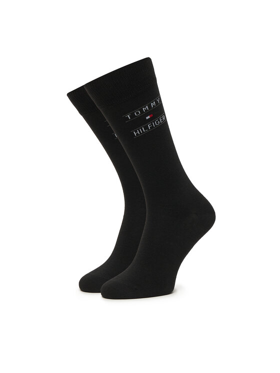 Tommy Hilfiger Hosszú zoknik Tommy Hilfiger 701241158 Fekete