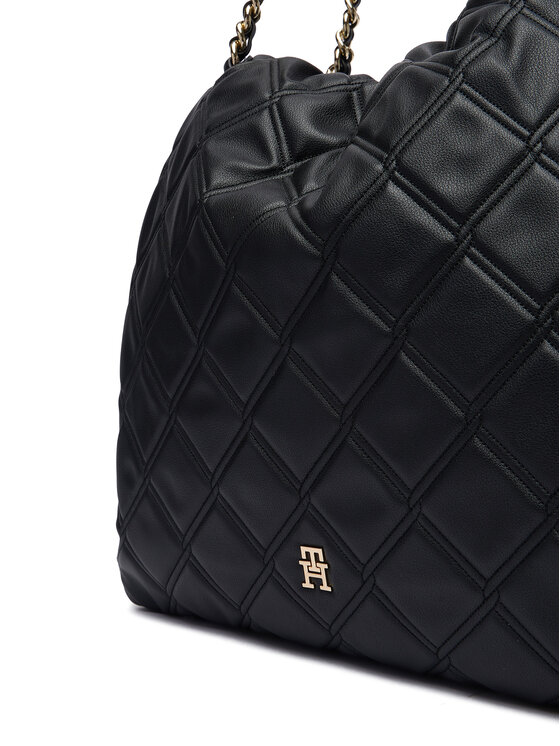 Tommy Hilfiger Soma Tommy Hilfiger Th Feminine Tote AW0AW18719 Melns