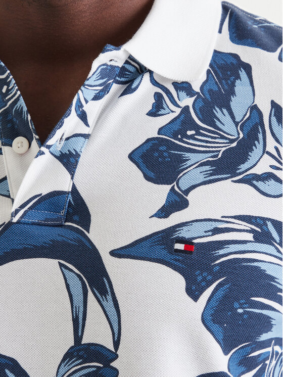 Tommy Hilfiger Tommy Hilfiger Polo Floral Aop MW0MW43125 Azul Regular Fit