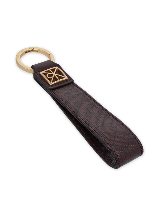 Calvin Klein Llavero Calvin Klein Emblem Aop Key Fob LV04F1099G Guinda/burdeos