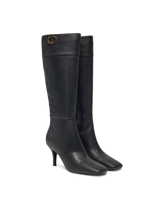 TWINSET Čižmy TWINSET 242TGT030 Čierna