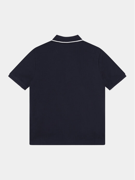 BOSS Boss Поло J25P26 D Cиній Regular Fit