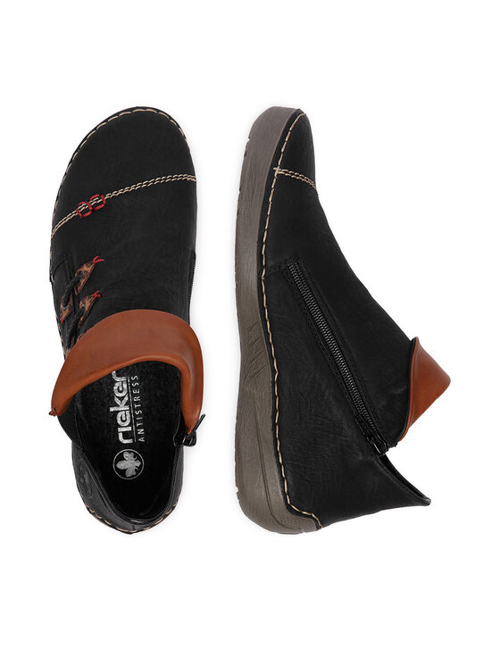 Rieker Škornji Rieker CEO-72581-00 Črna