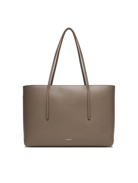 Calvin Klein Torbica Calvin Klein Foil Logo Tote W/Pouch LV04F3274G Bež