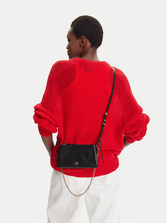 PINKO Táska PINKO Double Mini Al 25-26 PLTT 105359 A0QO Fekete