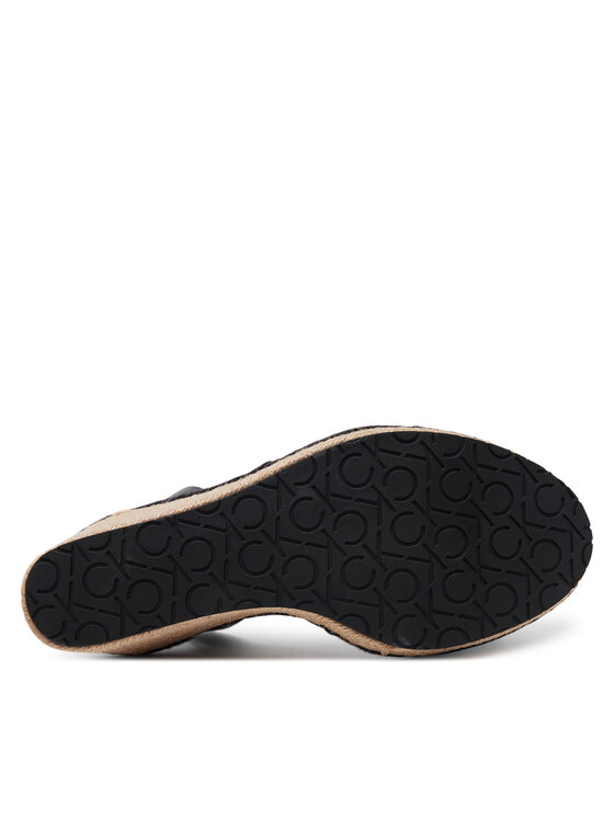 Calvin Klein Еспадрили Calvin Klein Wedge Sandal 70 - He HW0HW02376 Черен