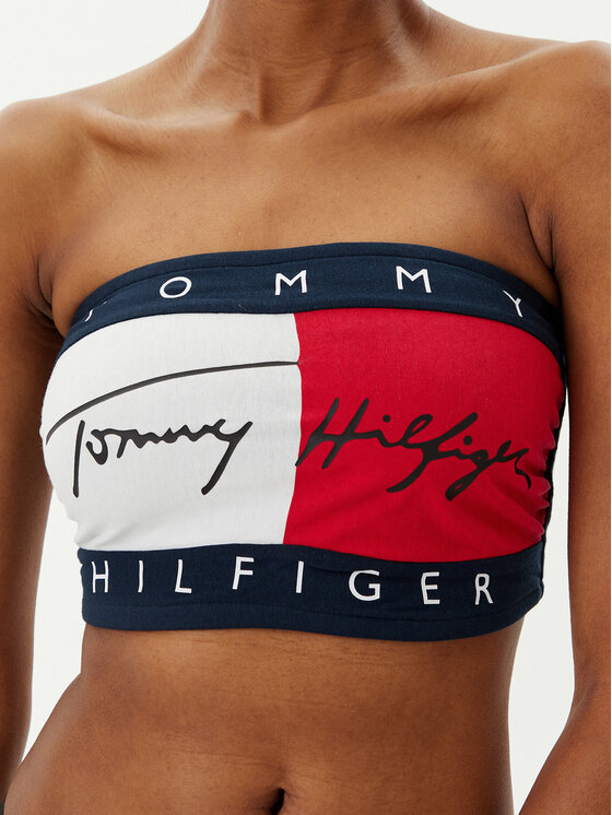 Tommy Hilfiger Tommy Hilfiger Σουτιέν χωρίς μπανέλα UW0UW05608 Σκούρο μπλε