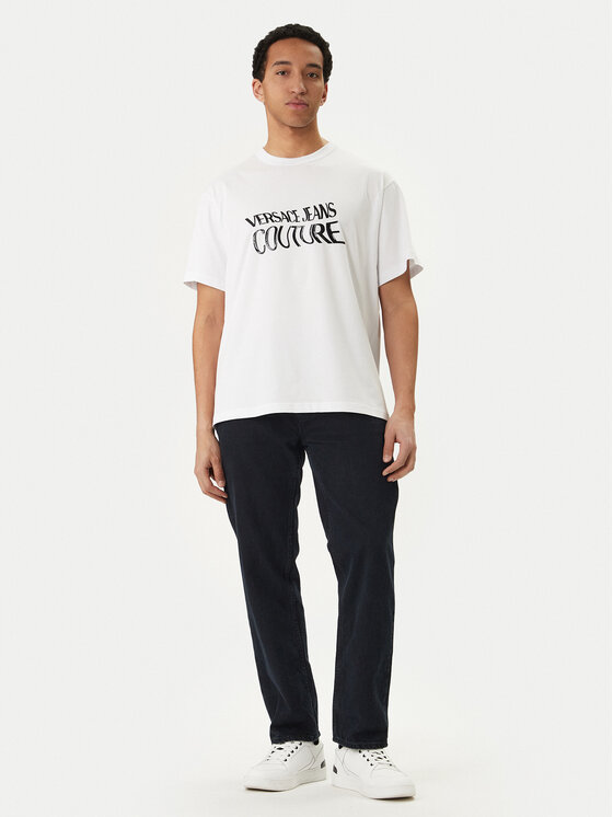 Versace Jeans Couture Versace Jeans Couture Camiseta 80GAHE04 CJ00E Blanco Regular Fit