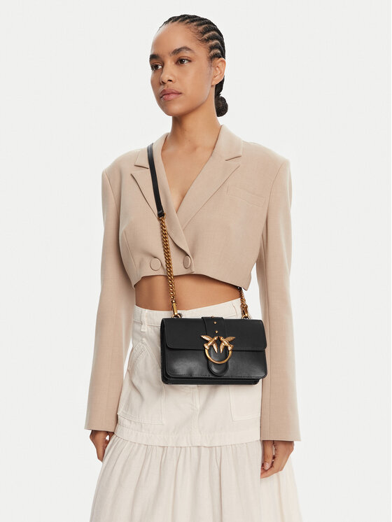 PINKO Kabelka PINKO Love One Mini ST.CL Al 25-26 PLTT 105856 A0F1 Čierna