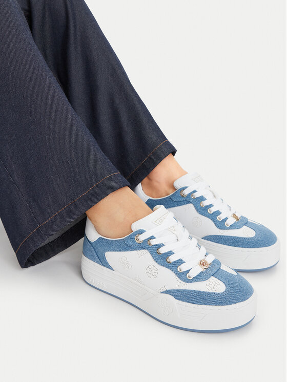 Guess Sneakersy Guess FLPSW4 DEN12 Bílá