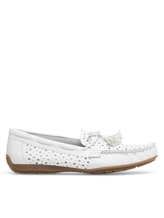 Rieker Mocassini Rieker 40254-80 Bianco