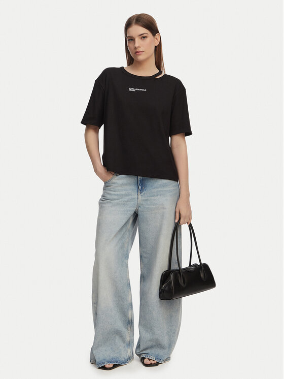 Karl Lagerfeld Jeans Karl Lagerfeld Jeans Camiseta B2W17077 Negro Regular Fit