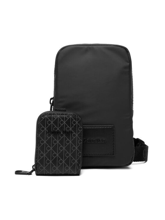 Calvin Klein Ľadvinka Calvin Klein Puffer Utility Phone Crossbody LV04D1115G Čierna