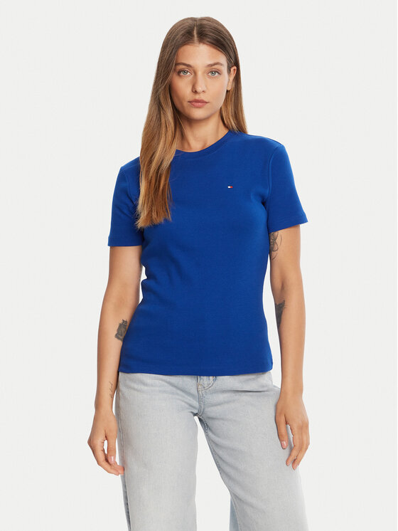 Tommy Hilfiger Tommy Hilfiger Camiseta New Cody WW0WW40587 Azul Slim Fit