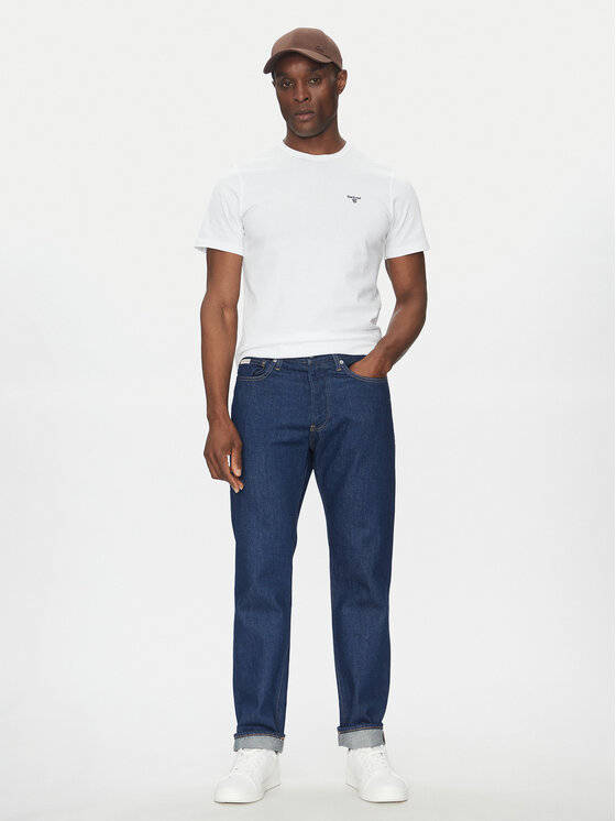 Barbour Barbour T-shirt Essential Sports MTS0331WH11 Bijela Tailored Fit