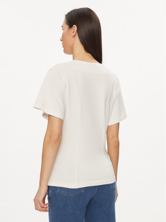 United Colors Of Benetton United Colors Of Benetton T-shirt 3BL0D106A Écru Regular Fit
