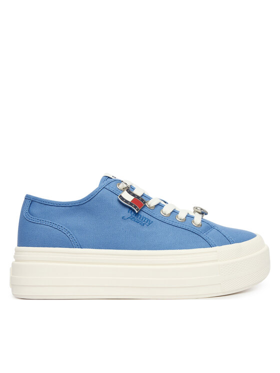 Tommy Jeans Сникърси Tommy Jeans Tjw Flatform Sneaker Charms EN0EN02959 Син