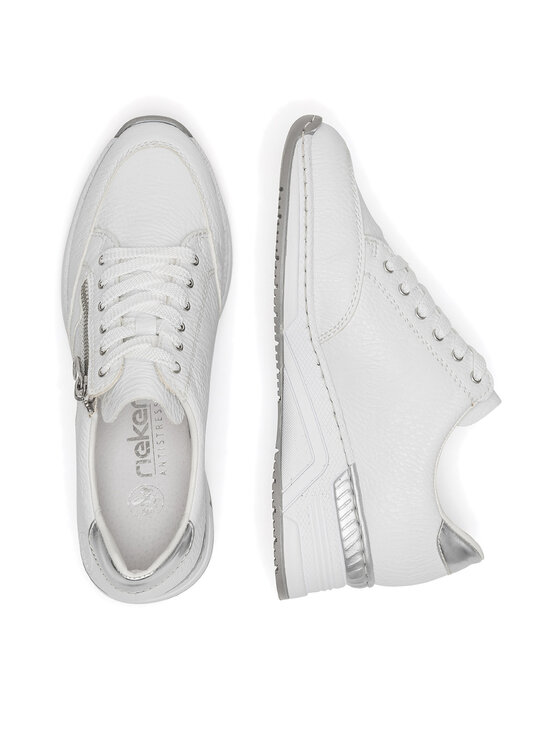Rieker Pantofi Rieker N4322-80 Alb