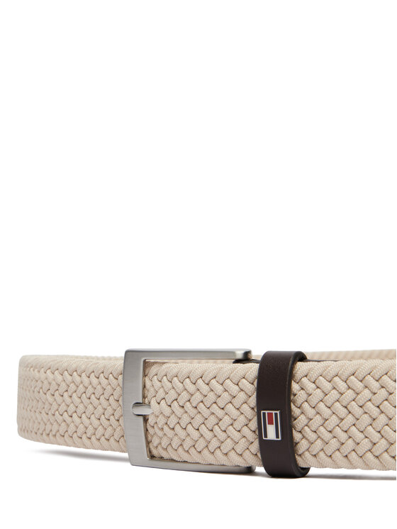 Tommy Hilfiger Pánsky opasok Tommy Hilfiger Adan 3.5 Elastic AM0AM13824 Béžová