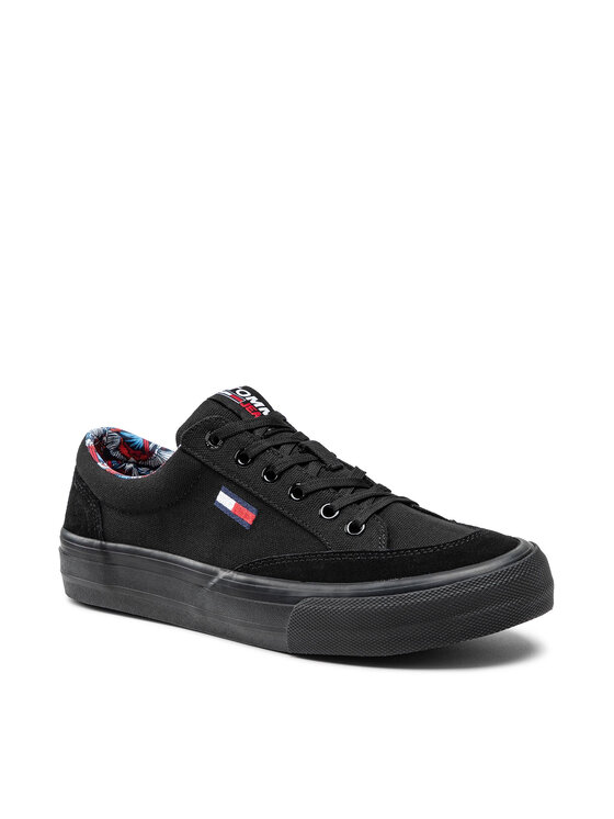 Tommy Jeans Tenisky Tommy Jeans Skate Vulc Tjm EM0EM00735 Čierna
