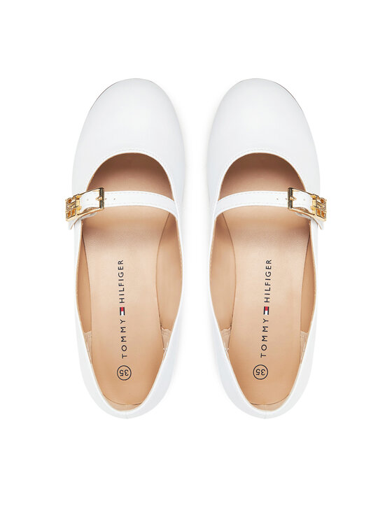 Tommy Hilfiger Baleríny Tommy Hilfiger T3A3-33768-0326 S Bílá