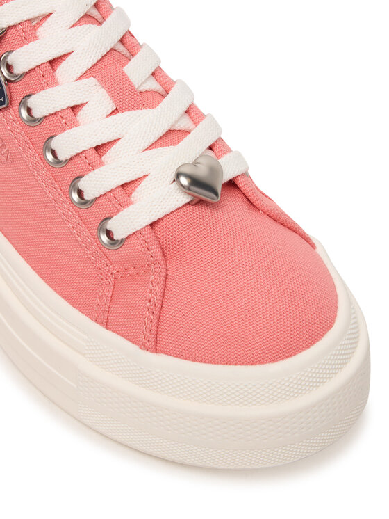 Tommy Jeans Сникърси Tommy Jeans Tjw Flatform Sneaker Charms EN0EN02959 Розов