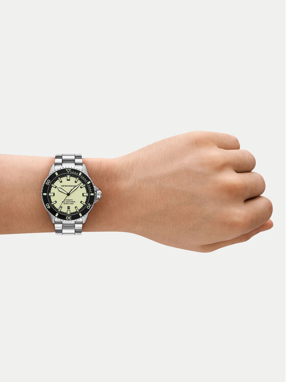 Emporio Armani Годинник Emporio Armani Sea Explorer AR60083 Срібний