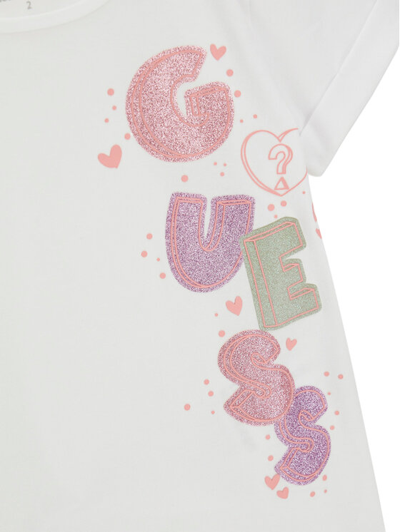Guess Guess Футболка K6GI05 K6YW4 Білий Regular Fit