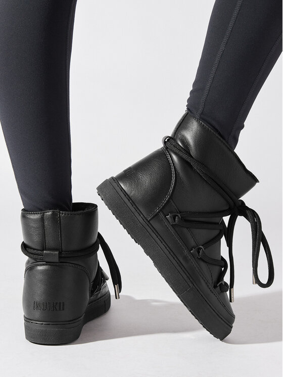 Inuikii Sniega zābaki Inuikii Full Leather 75202-087 Melns