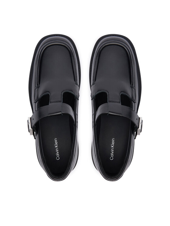 Calvin Klein Loafers Calvin Klein Chunky Loafer Tbar Pol Lth HW0HW03046 Μαύρο