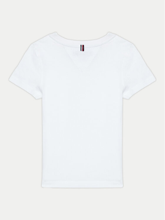 Tommy Hilfiger Tommy Hilfiger Majica KB0KB04140 S Bela Regular Fit