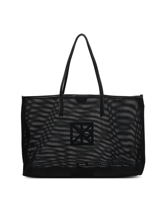 Calvin Klein Soma Calvin Klein Emblem Mesh Xl Tote LV04F3422G Melns