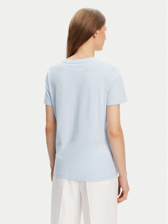 Tommy Hilfiger Tommy Hilfiger T-shirt Script WW0WW45746 Celeste Regular Fit