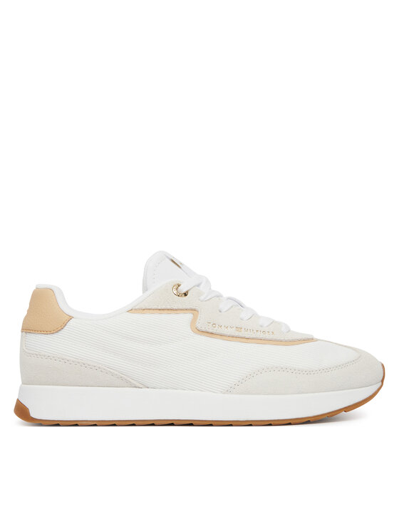 Tommy Hilfiger Sneakersy Tommy Hilfiger Th Retro Runner Mix FW0FW09410 Biela