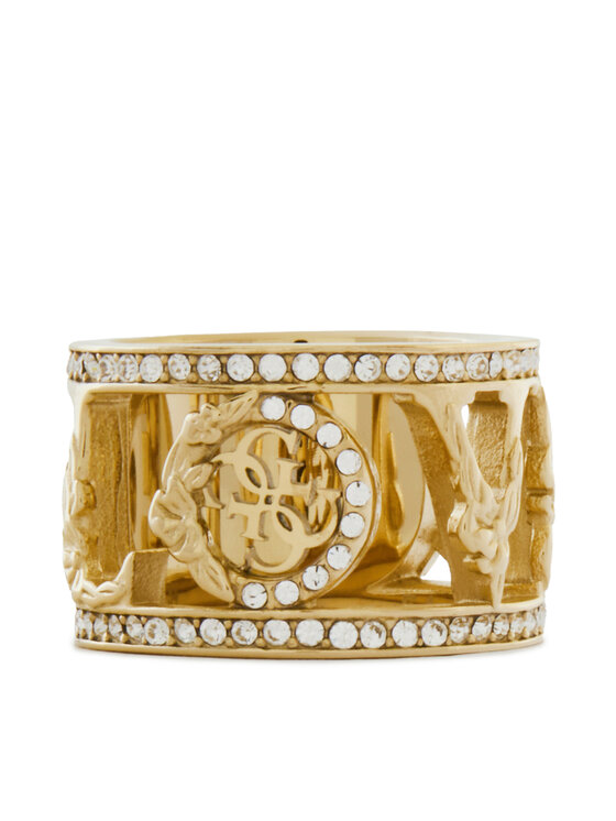 Guess Pierścionek Guess JUBR05 037JW Złoty
