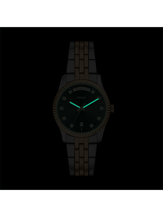 Fossil Годинник Fossil Scarlette ES5458 Золотий