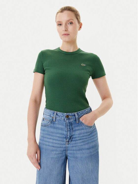 Lacoste Lacoste Camiseta TF5538 Verde Slim Fit