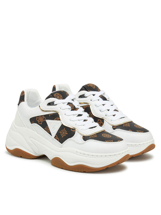Guess Sneakersy Guess FLPHAP FAL12 Biały
