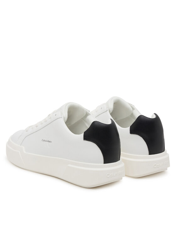 Calvin Klein Laisvalaikio batai Calvin Klein Chunky Cupsole Laceup Lth Wn YW0YW01947 Balta