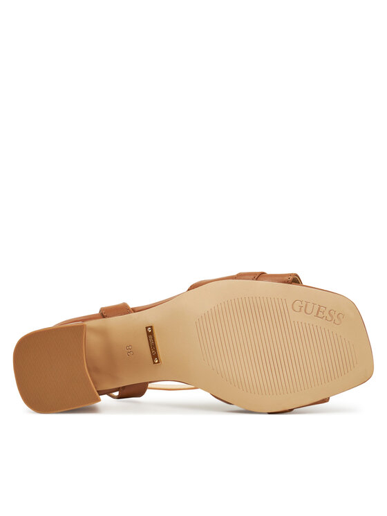 Guess Sandale Guess FLJGRT LEA03 Smeđa