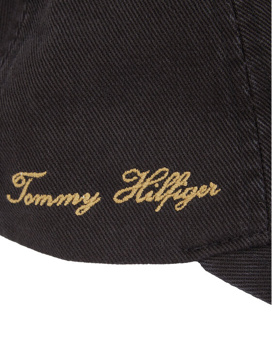 Tommy Hilfiger Шапка с козирка Tommy Hilfiger Seasonal Flag Wash 6 Panel Cap AM0AM13348 Черен