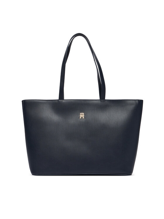 Tommy Hilfiger Rankinė Tommy Hilfiger Im Latam Corp Tote AW0AW17322 Tamsiai mėlyna