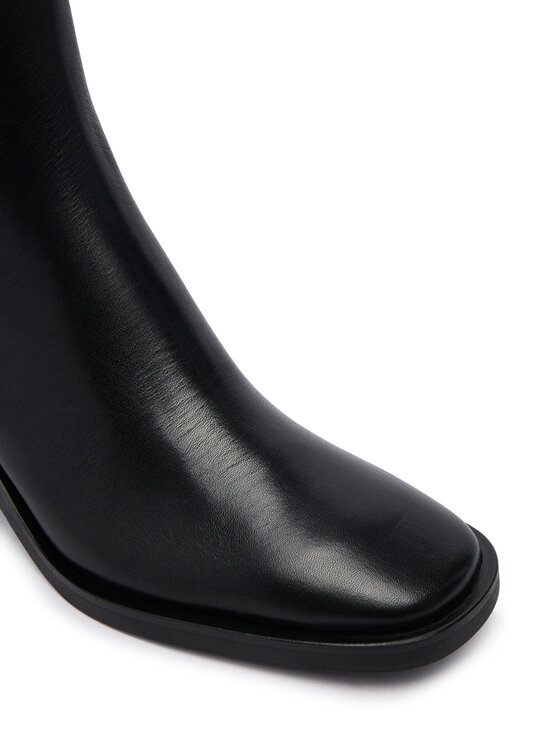 Calvin Klein Боти Calvin Klein Block Heel Ank Boot Lth HW0HW03220 Черен