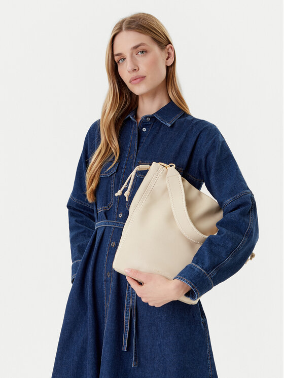 Tommy Hilfiger Rankinė Tommy Hilfiger Th Soft Summer Bucket AW0AW17540 Smėlio