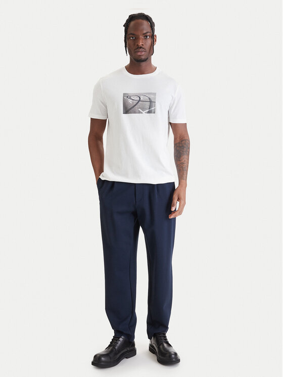 HUGO HUGO Футболка Dostino 50557674 Білий Regular Fit
